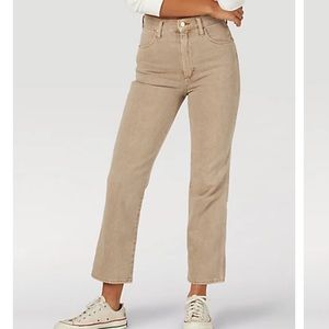 Wrangler Wild West 603 high rise straight leg jean in sandstone